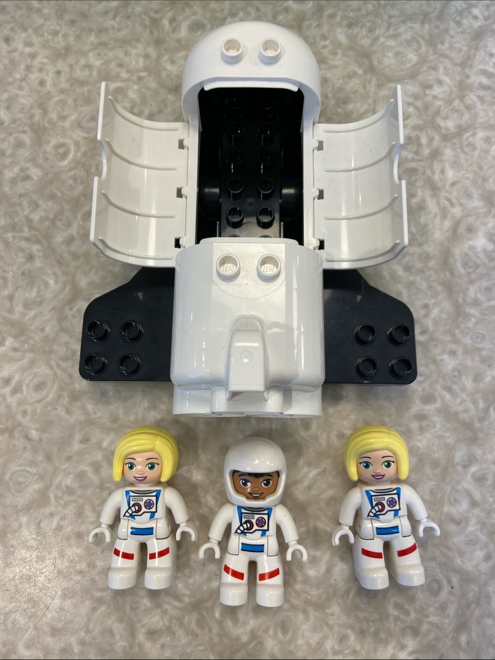 (2/$25) Duplo rocket ship and astronauts